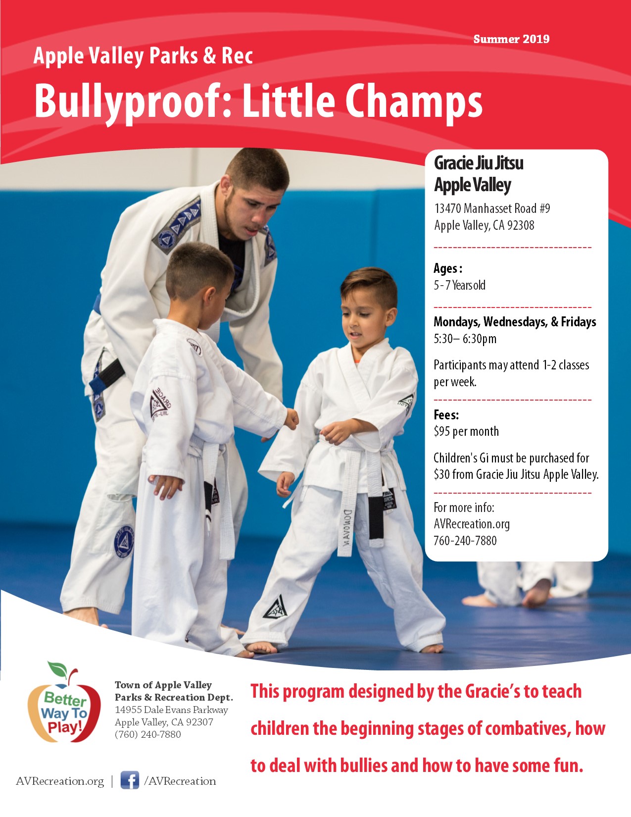 Gracie Bullyproof Little Champs