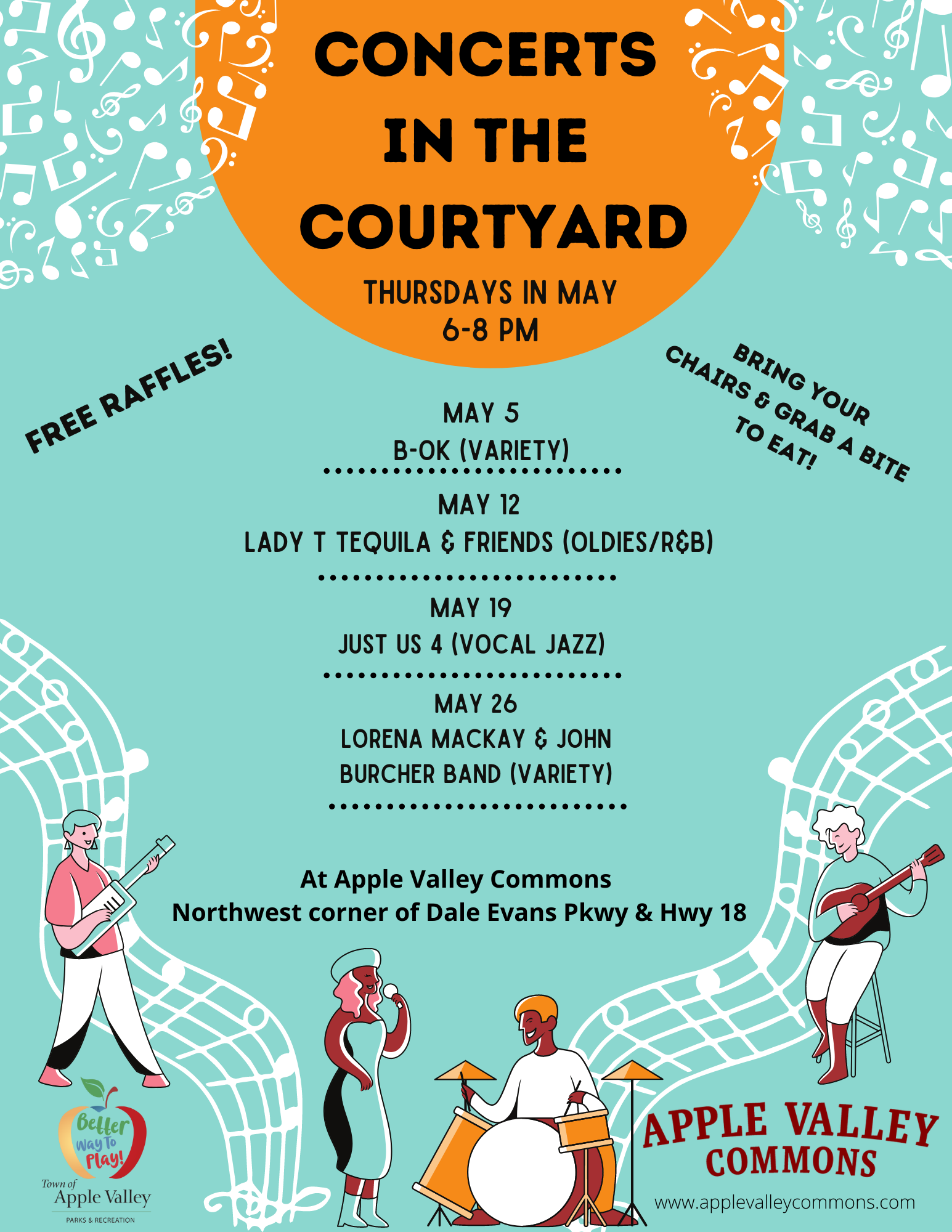 Concerts in the Courtyard Flyer 2022