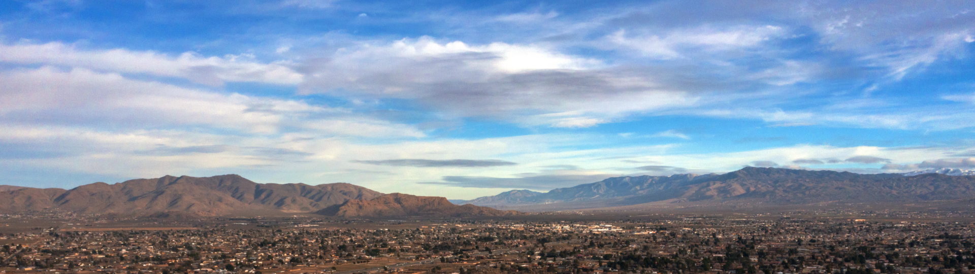 Aerial view of the Town of Apple Valley