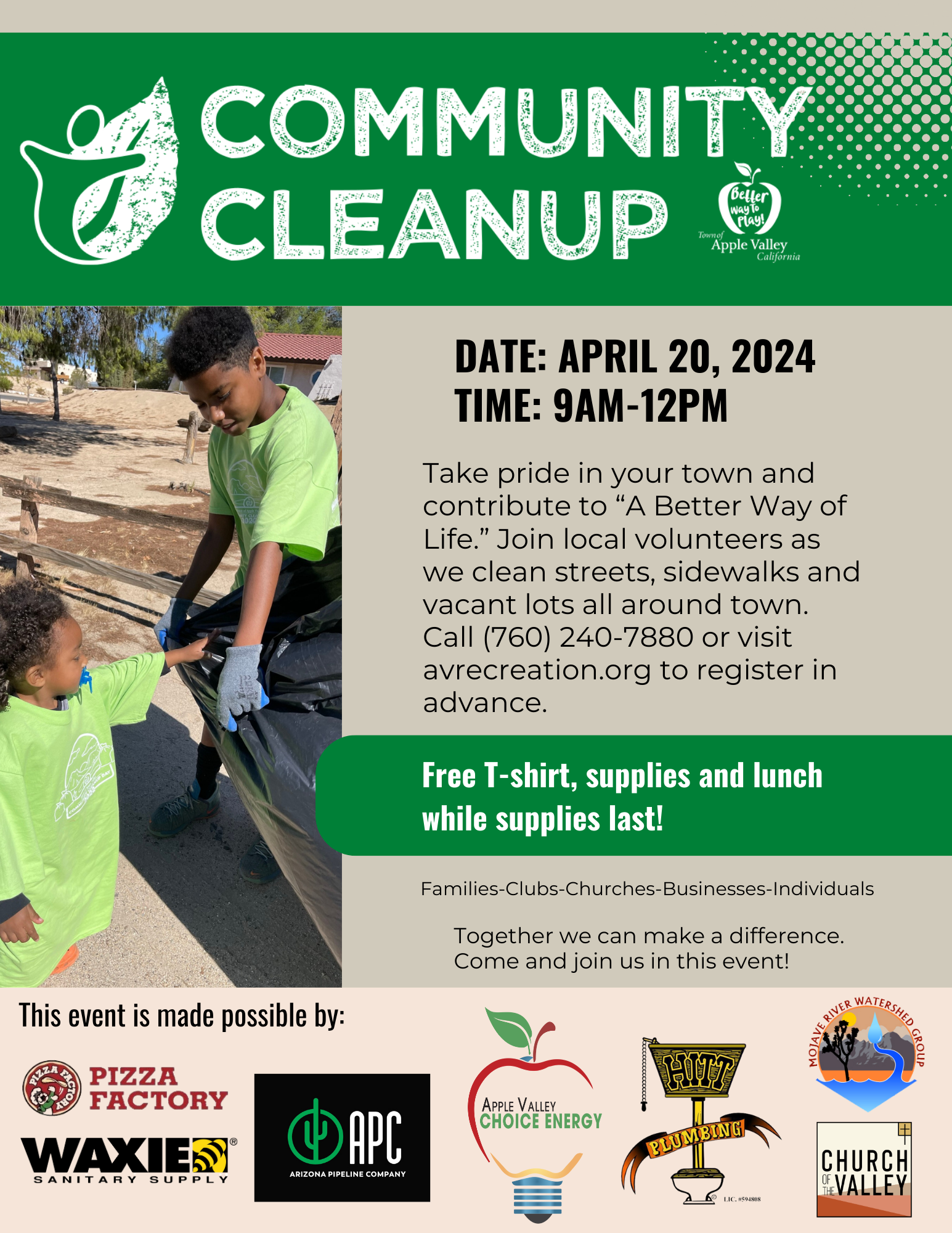 2024 Apr Community Cleanup Day Flyer