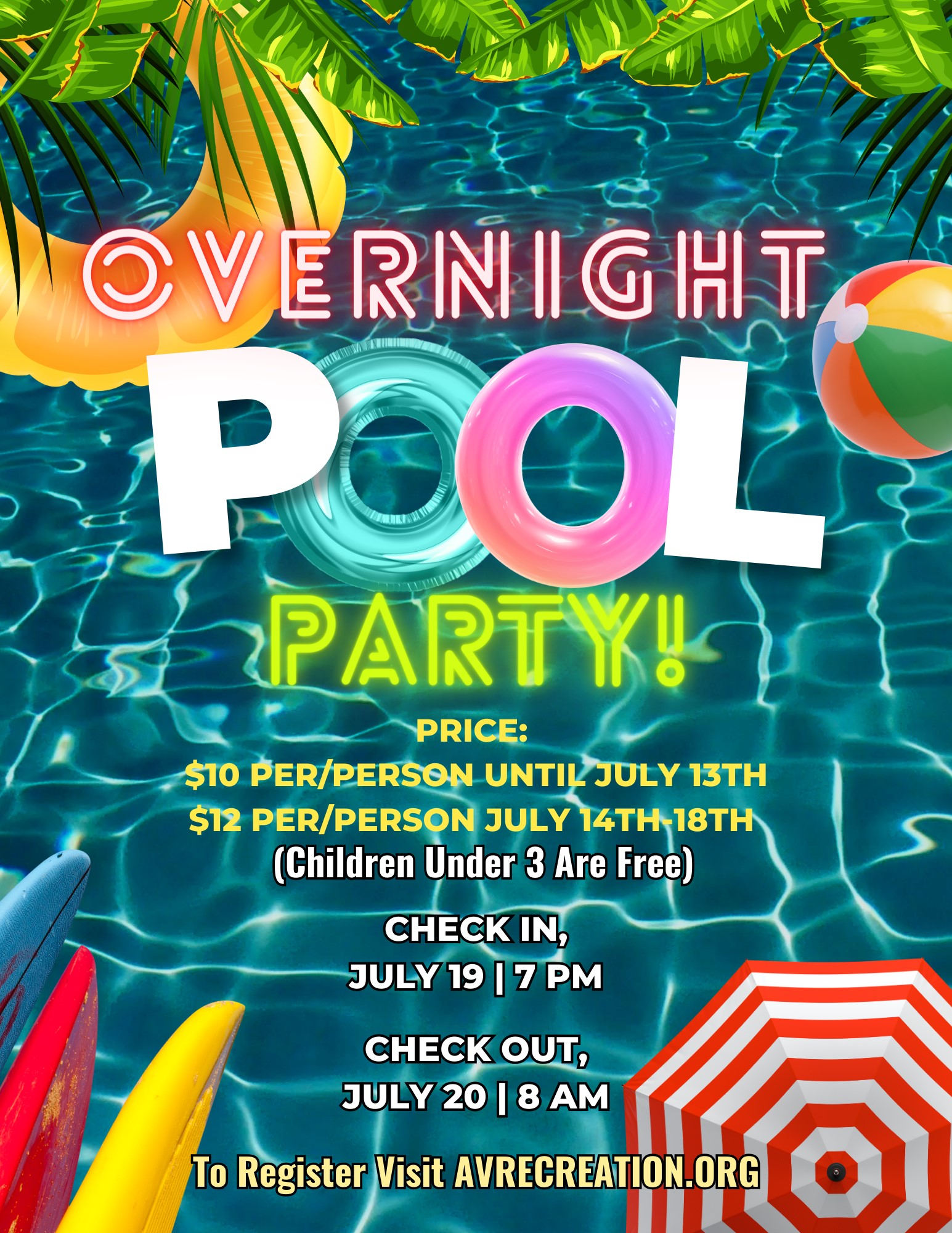 July 2024 - Overnight Pool Party