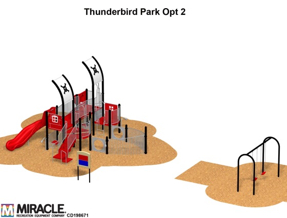 T-bird playground rendering