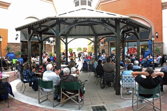 Courtyard with People