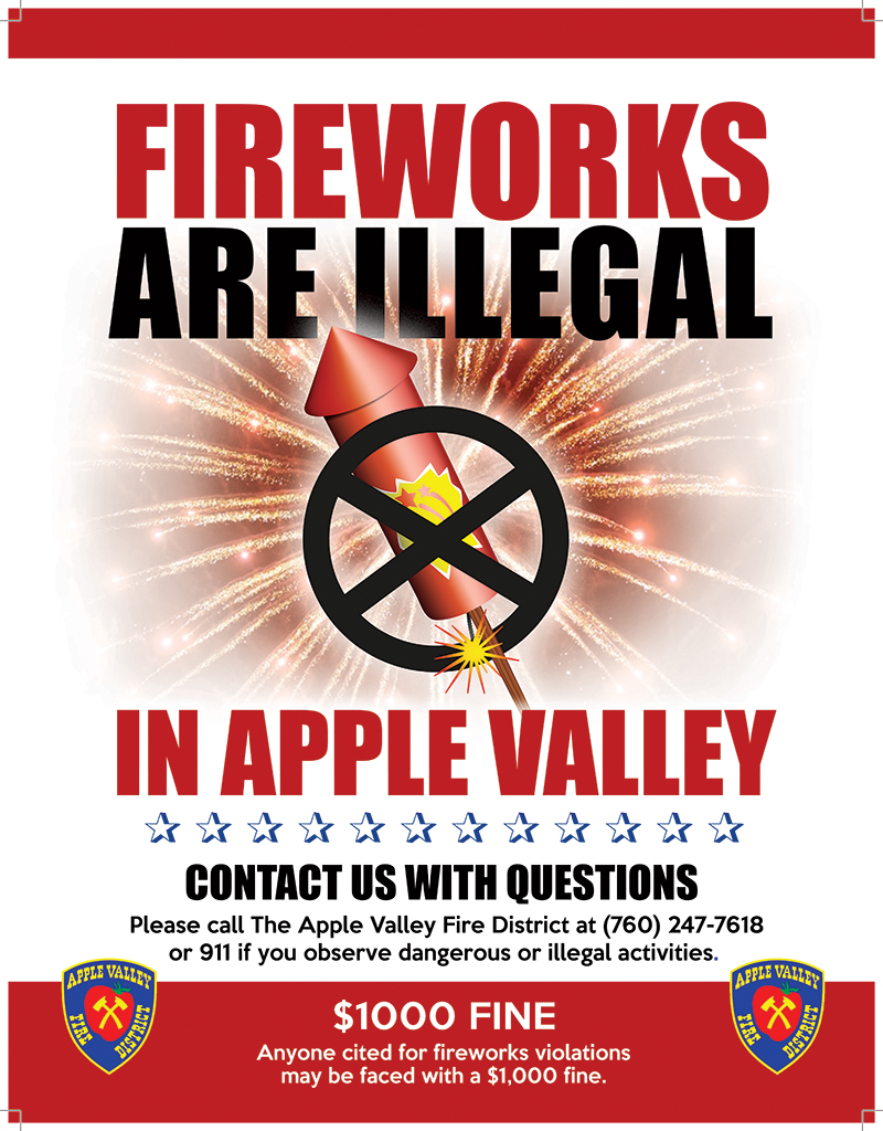 Fireworks Are Illegal