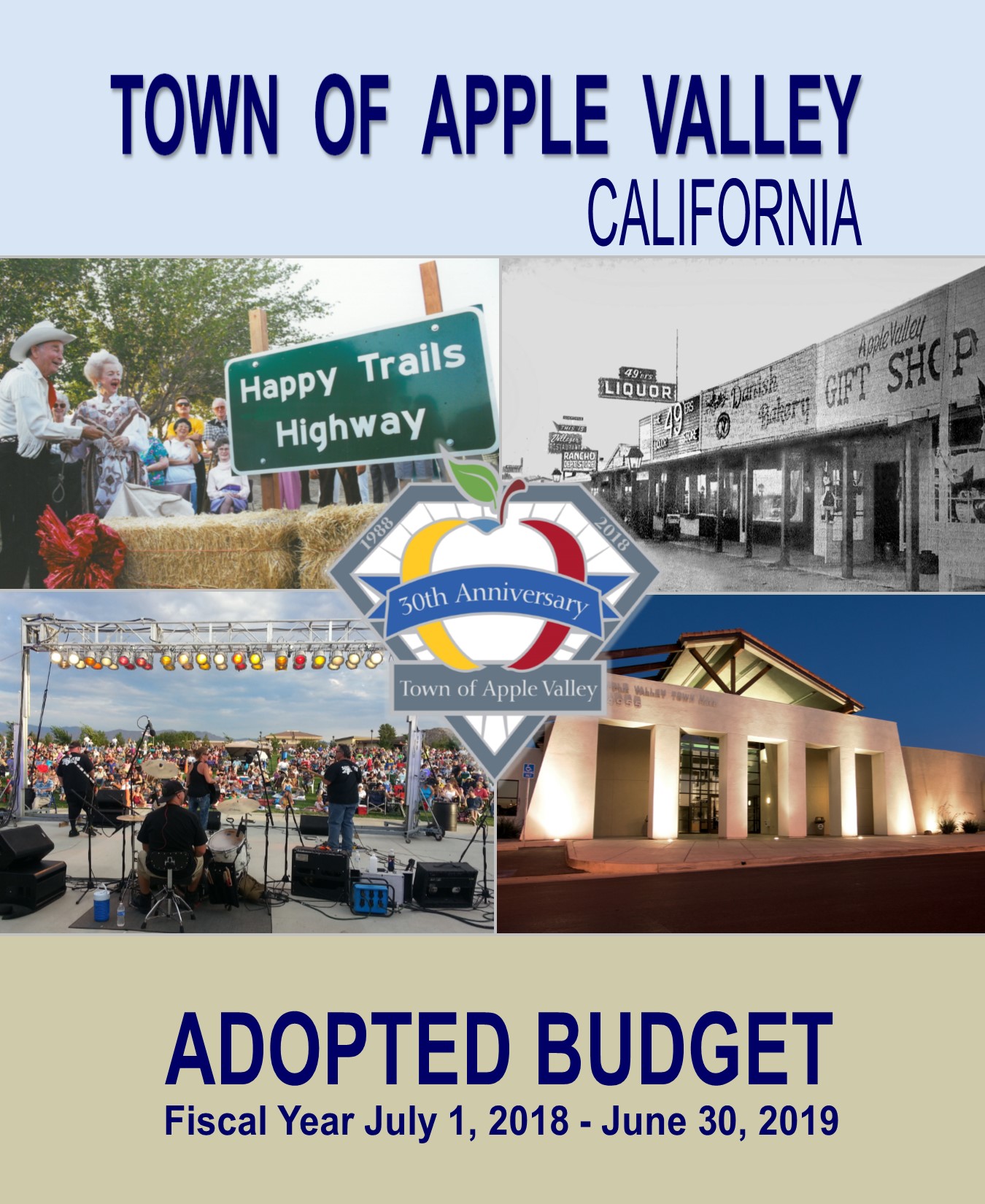 FY 18-19 Adopted Budget front cover