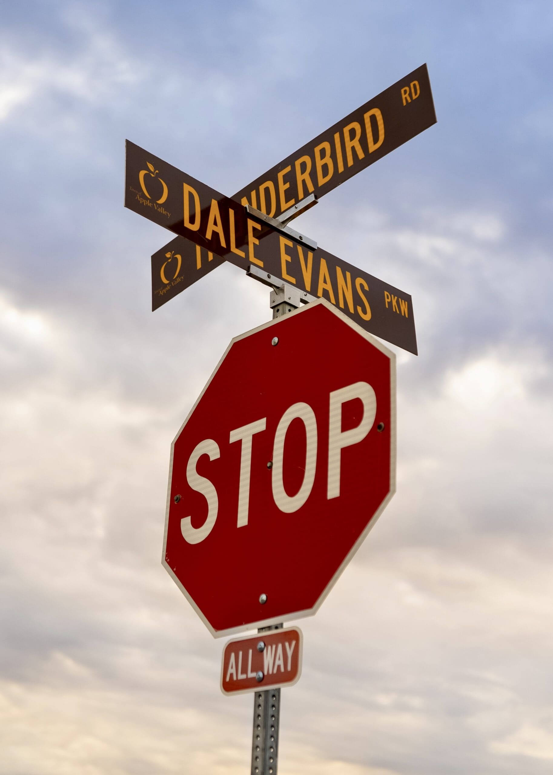 Dale Evans Thunderbird Stop Sign